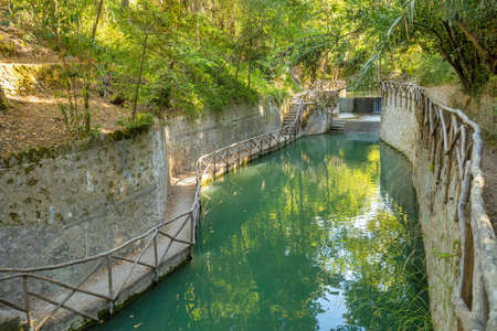The Rodini park in Rhodes island, Greece, Europe.の写真素材
