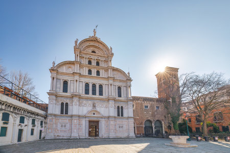 The Church of San Zaccaria in Venice, Italy, Europe.の写真素材
