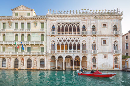 VENICE, ITALY - MARCH 4, 2023: The Ca' d'Oro or Palazzo Santa Sofia, a palace on the Grand Canal.のeditorial素材