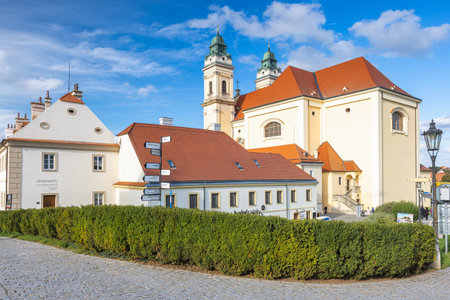 Valtice, Czech Republic - October 12, 2024: Scenic view of an elegant European city, featuring...