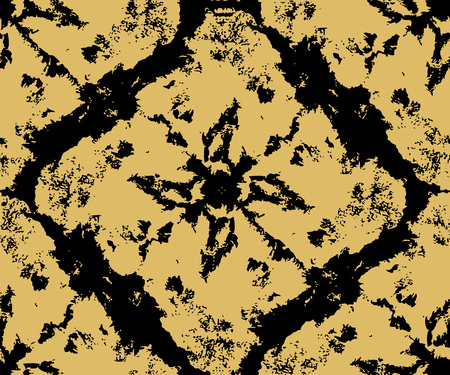 Abstract grunge seamless pattern. Paint stains on paper. Monochrome hand drawn texture. Vector...