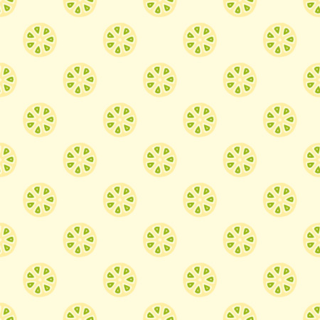 Seasmess vector pattern with citrus fruit cut. Bright colored repeating pattern for juice packaging, wrapping paper, scrapbooking, children projects.のイラスト素材