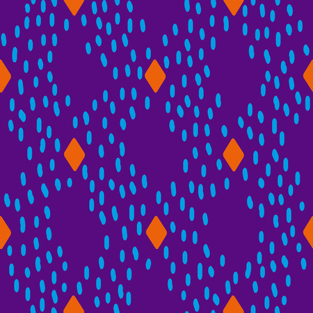 Modern seamless pattern with abstract painterly strokes. Vector design clean and editable.のイラスト素材