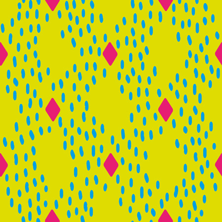 Modern seamless pattern with abstract painterly strokes. Vector design clean and editable.のイラスト素材
