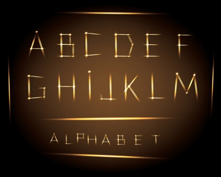 alphabet  bright lines  part one  のイラスト素材