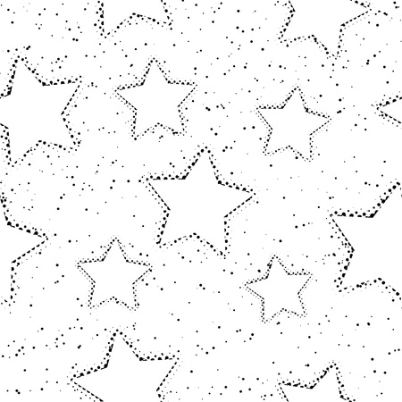 stars in gradation on white background  seamless pattern  のイラスト素材