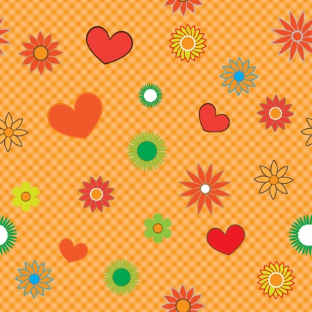 flower pattern for scrapbook.のイラスト素材
