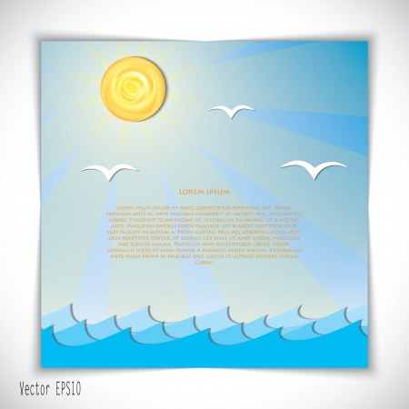 sea landscape.のイラスト素材