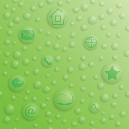 drops media buttons background. eps10のイラスト素材