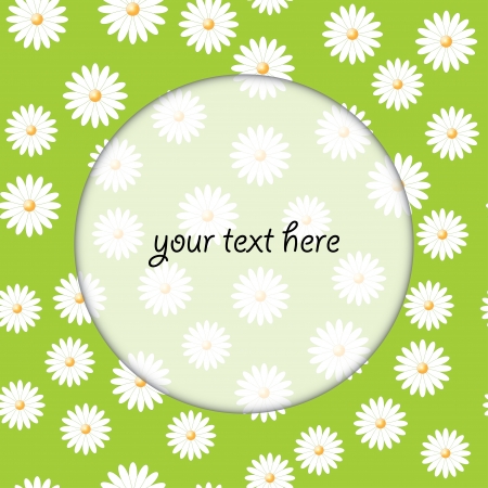 round frame for message. floral background. vector eps10のイラスト素材