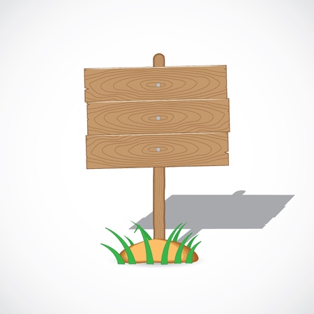 wooden tablet. vector eps10のイラスト素材