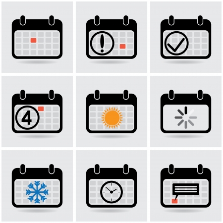 icons of calendar.のイラスト素材
