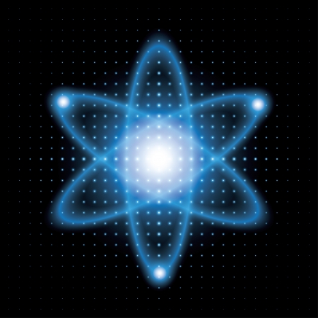 atomic model. background. のイラスト素材