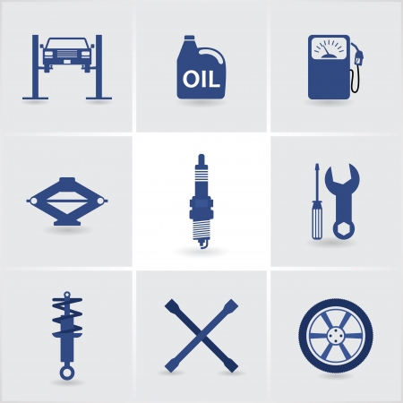 car service icons set 1. のイラスト素材