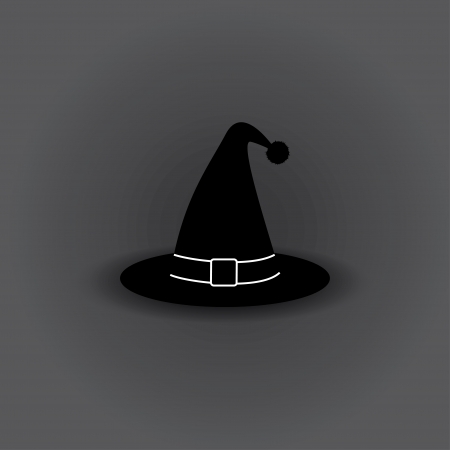 witch hat. vector icon of witch hat.のイラスト素材