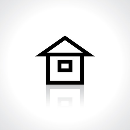 little house icon. vector. eps8のイラスト素材