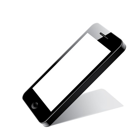 3d smartphone black. のイラスト素材
