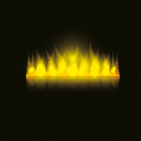 fire in the dark. vector background. のイラスト素材