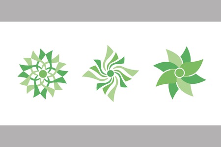 color flowers. vector set 4. のイラスト素材