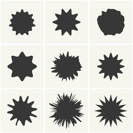 vector blots set のイラスト素材