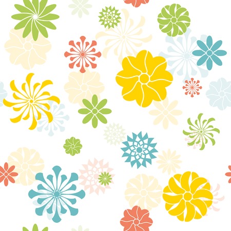 field of colorful summer flowers  