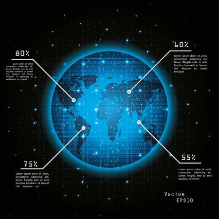 abstract earth from space. のイラスト素材