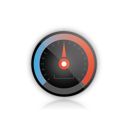 speedometer sign. vector icon.のイラスト素材