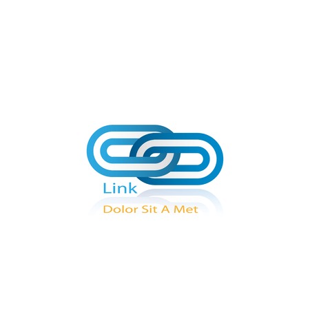 abstract symbol of link. vector eps10のイラスト素材