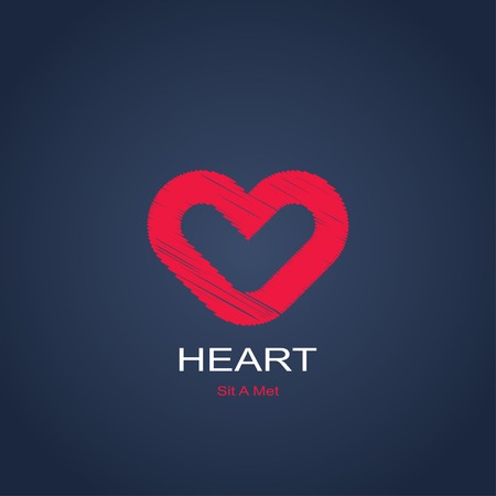 abstract symbol of heart.  のイラスト素材