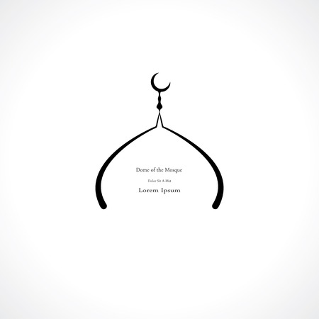 dome of the mosque abstract symbol.のイラスト素材