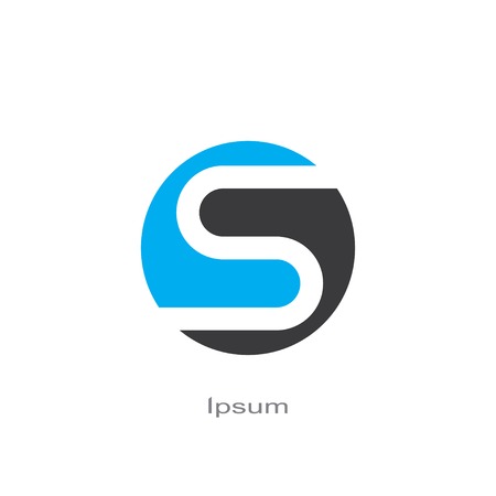 round symbol of letter s. template logo design. vector eps8のイラスト素材