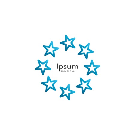 circle of stars. vector design element eps8のイラスト素材