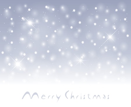 winter snowfall background on blue. vector eps10のイラスト素材