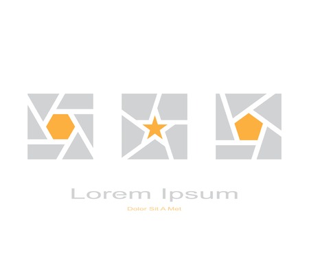 abstract square shape elements. design template. vector eps8のイラスト素材