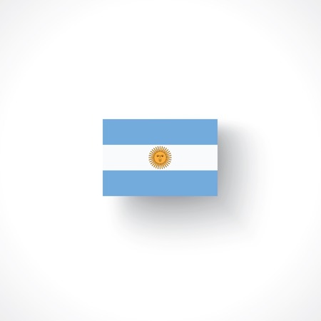 argentina flagのイラスト素材