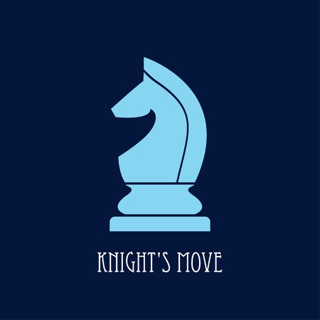 chess knight. knight's move symbolのイラスト素材