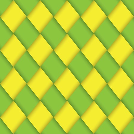 wicker green and yellow patternのイラスト素材