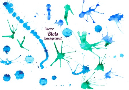 smeared watercolor painting abstract backgroundのイラスト素材