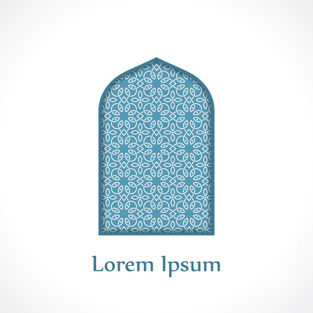 arab door with patternのイラスト素材