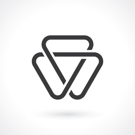 abctract triangular shape for logo templateのイラスト素材