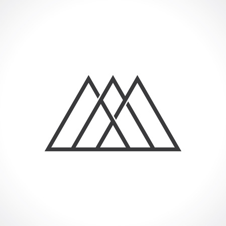 triangles. abstract graphicsのイラスト素材