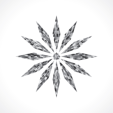 diamond flowerのイラスト素材