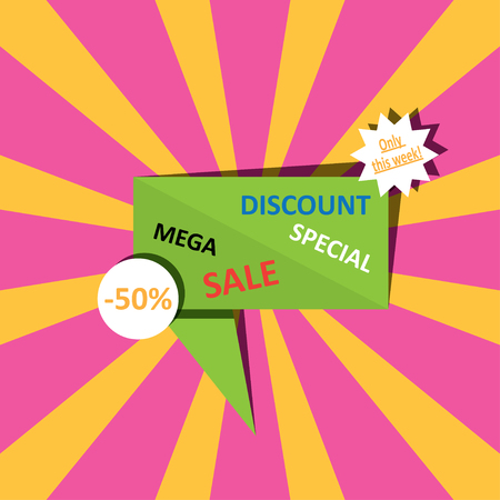 sale discount bannerのイラスト素材