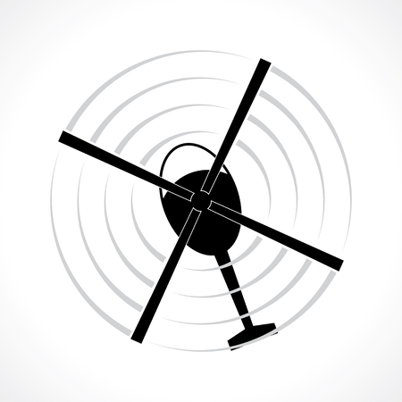 helicopter icon view from the topのイラスト素材