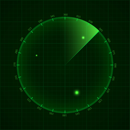 radar screenのイラスト素材