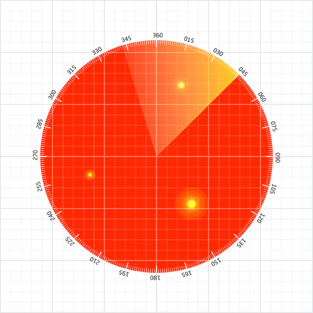 radar screenのイラスト素材