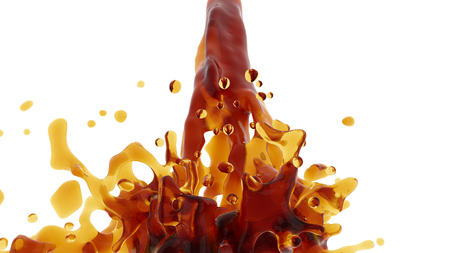 honey-colored liquidの写真素材