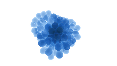 microorganisms isolated on whiteの写真素材