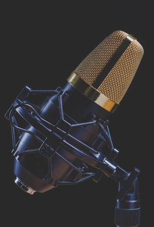 Microphone studio, sound, recording, music, singingの写真素材