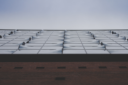 Facade glass, Elbphilharmonie, architecture
